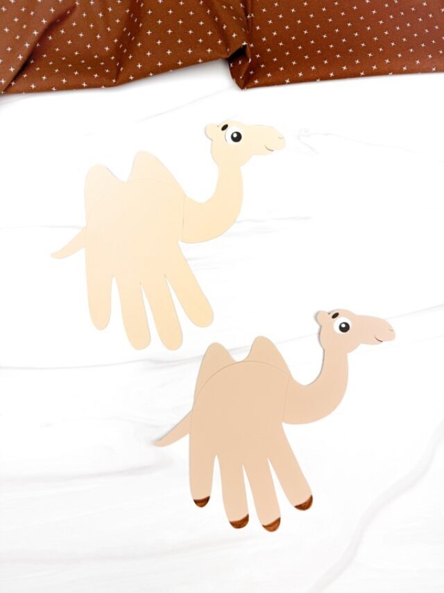 Easy Handprint Camel Craft Idea For Kids (Free Template) Story