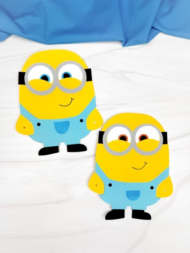 Minion Father’s Day Card Craft (Free Template) Story