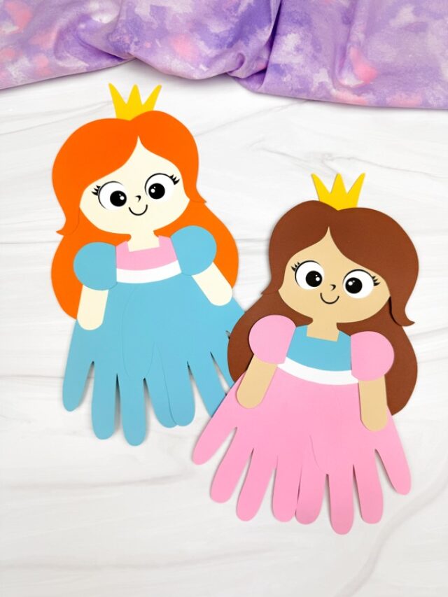 Featured image of Princess Handprint Craft
