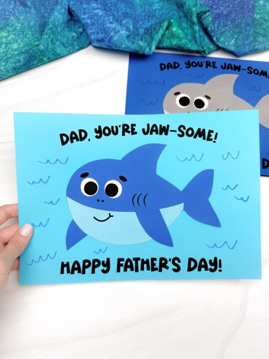 Shark Father's Day Craft (Free Template)