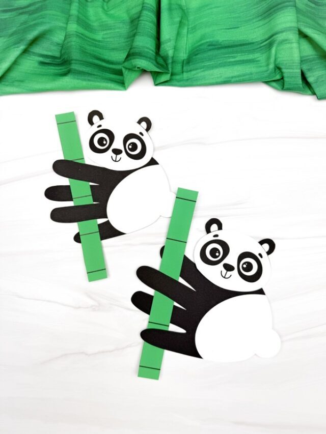 Panda Handprint Craft (Free Template) Story
