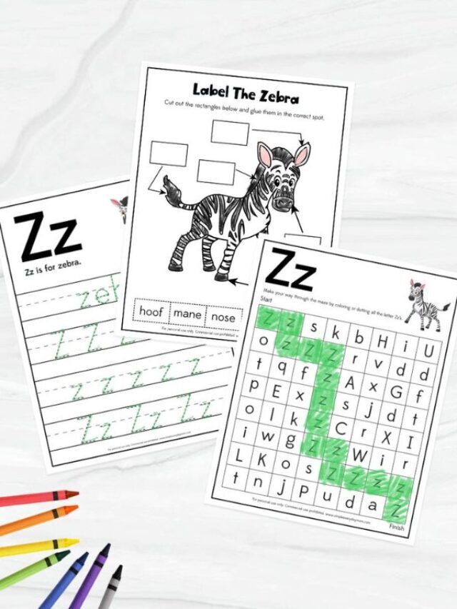 Free Printable Zebra Worksheets For Kids Story
