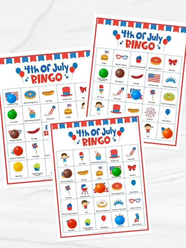 Free Printable 4th Of July Bingo Cards For Kids