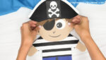 Pirate Puppet Craft For Kids (Free Printable Template)