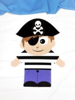 Pirate Puppet Craft For Kids (Free Printable Template)