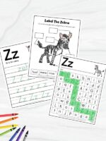 Free Printable Zebra Worksheets For Kids