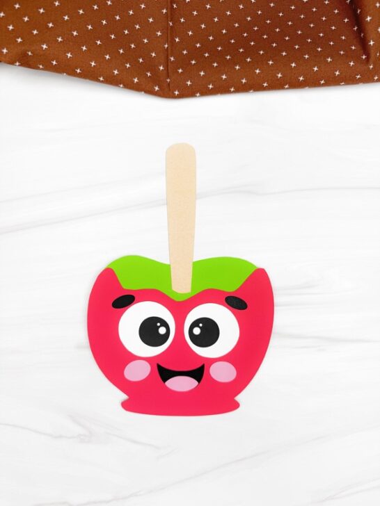 Candy Apple Craft For Kids (Free PDF Template)