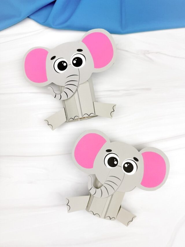 Elephant Toilet Paper Roll Craft For Kids (Free Template) Story