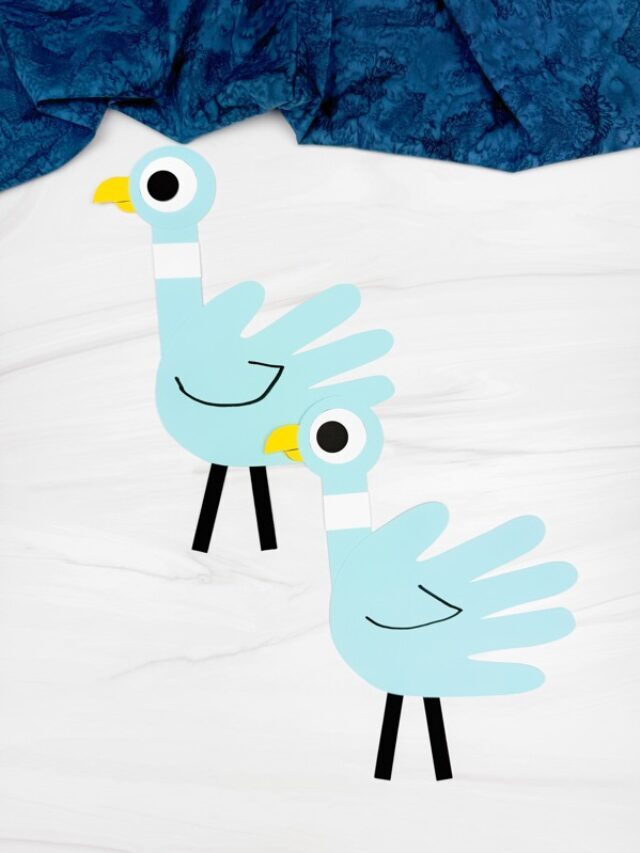 Mo Willems Inspired Handprint Pigeon Craft For Kids Story