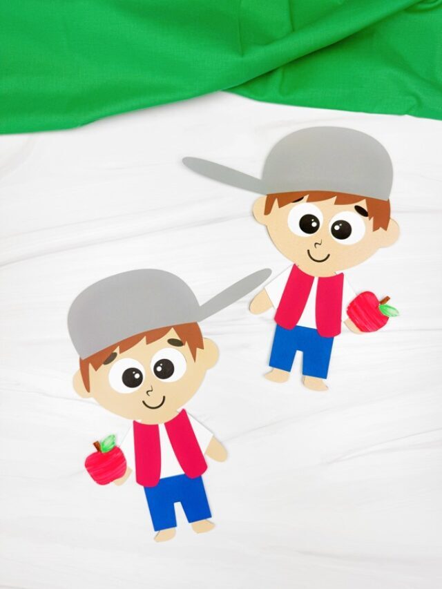 Johnny Appleseed Craft For Kids (Free PDF Template) Story