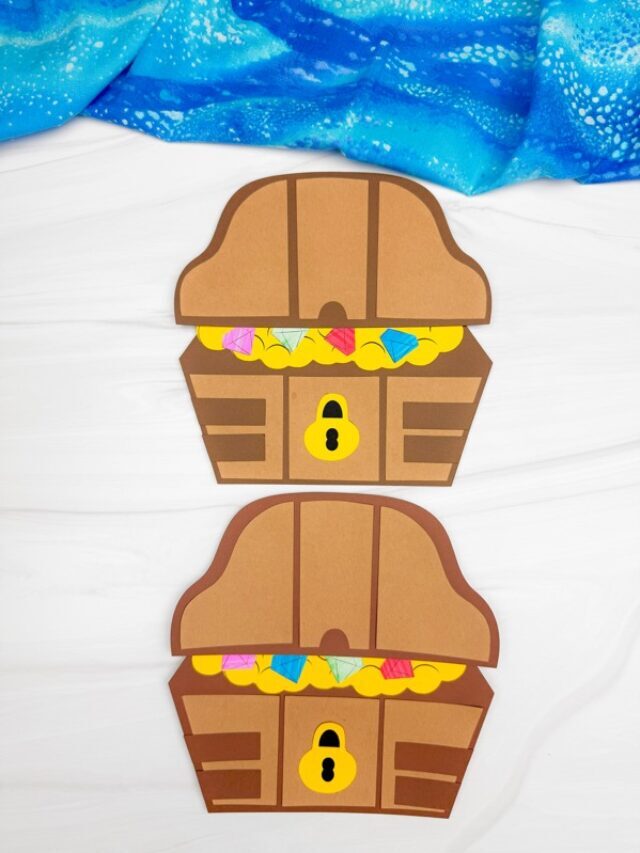 Simple Pirate Chest Craft For Kids(Free Template) Story