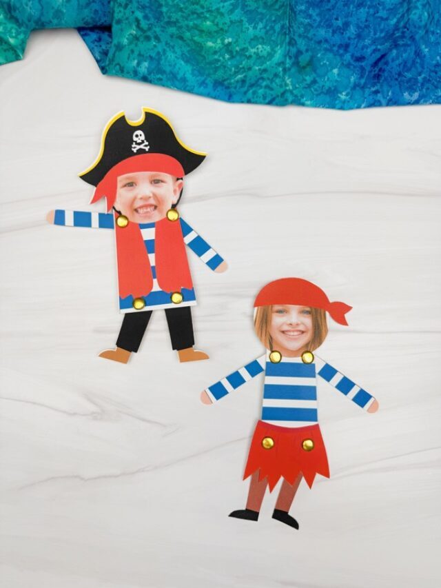 Easy Printable Pirate Photo Craft For Kids (Free PDF Template) Story