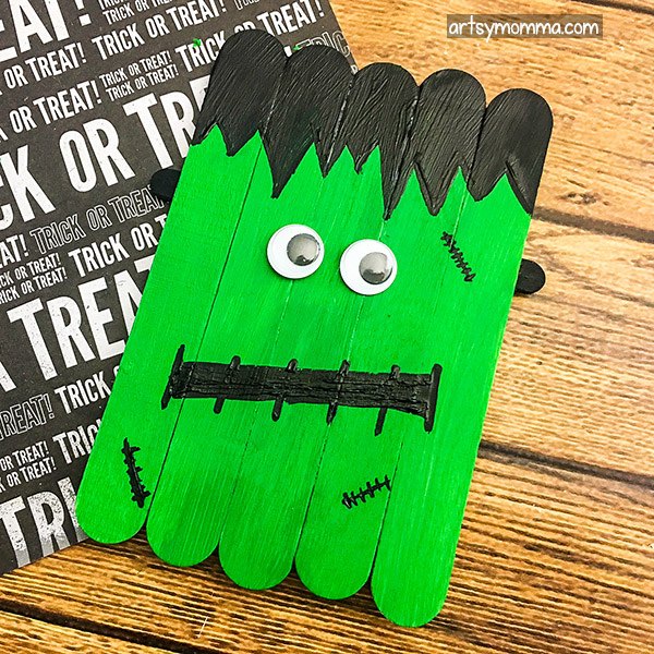 Frankenstein Popsicle Stick Craft