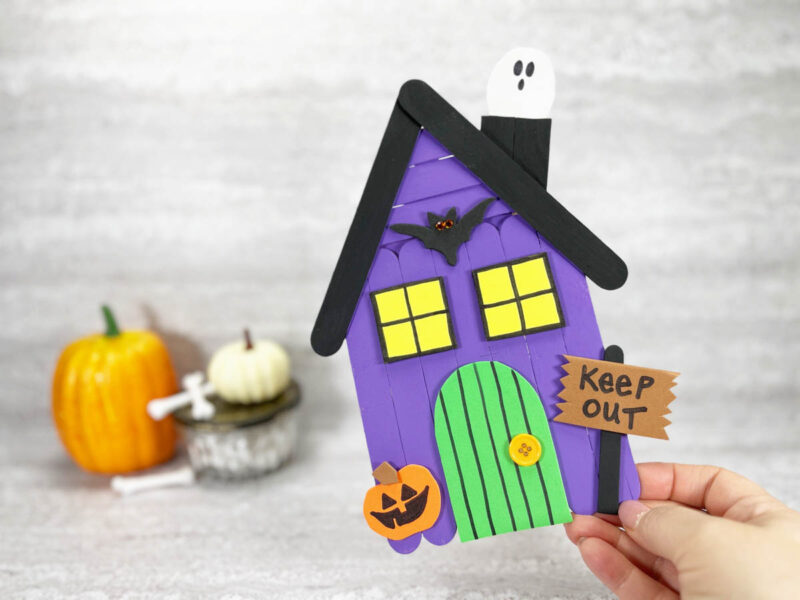 Popsicle Stick Haunted House