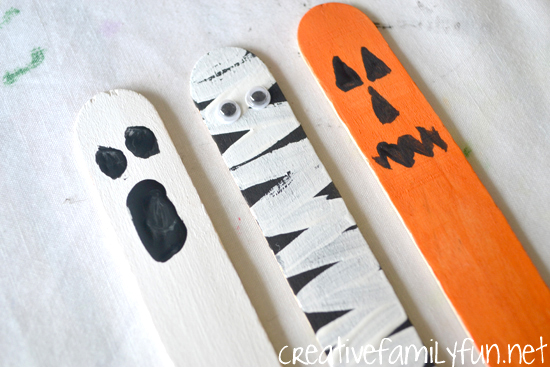 Halloween Craft Stick Puppets