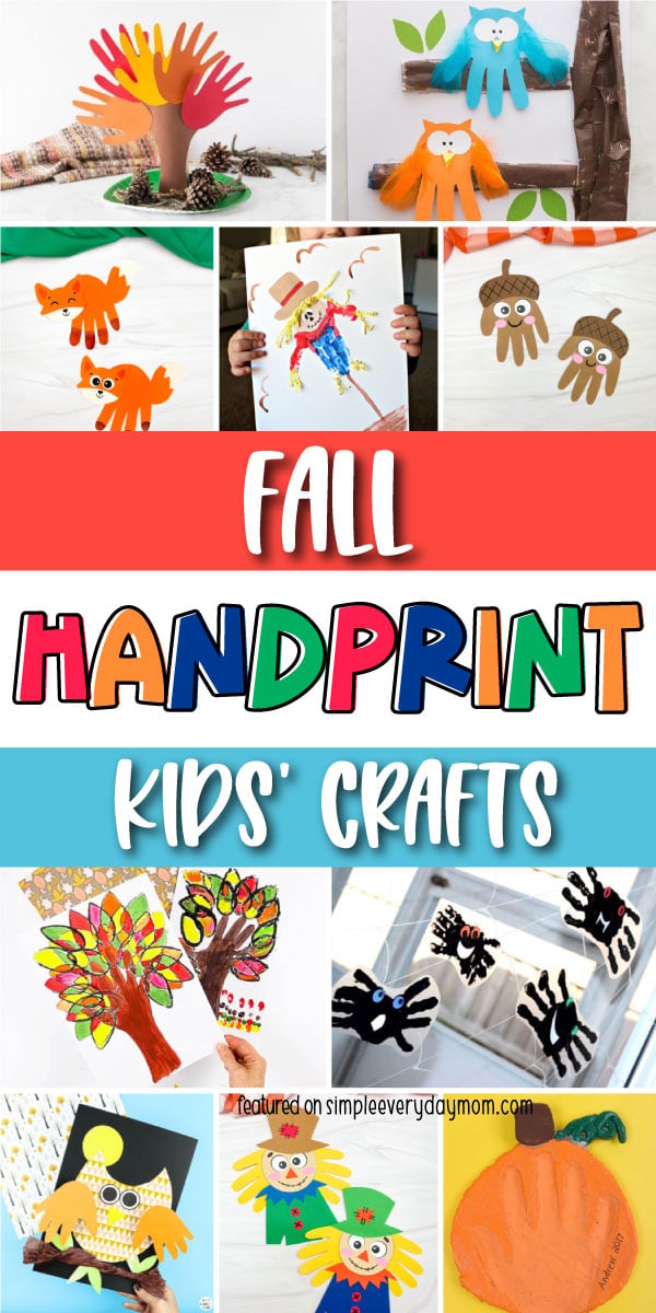 25 Simple & Cute Fall Handprint Crafts For Kids