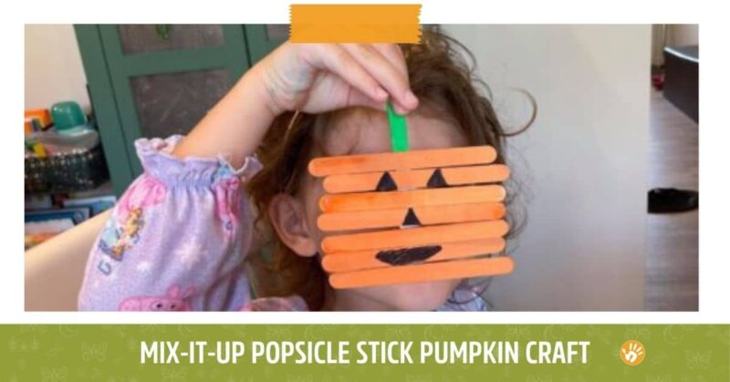 Popsicle Stick Pumpkin