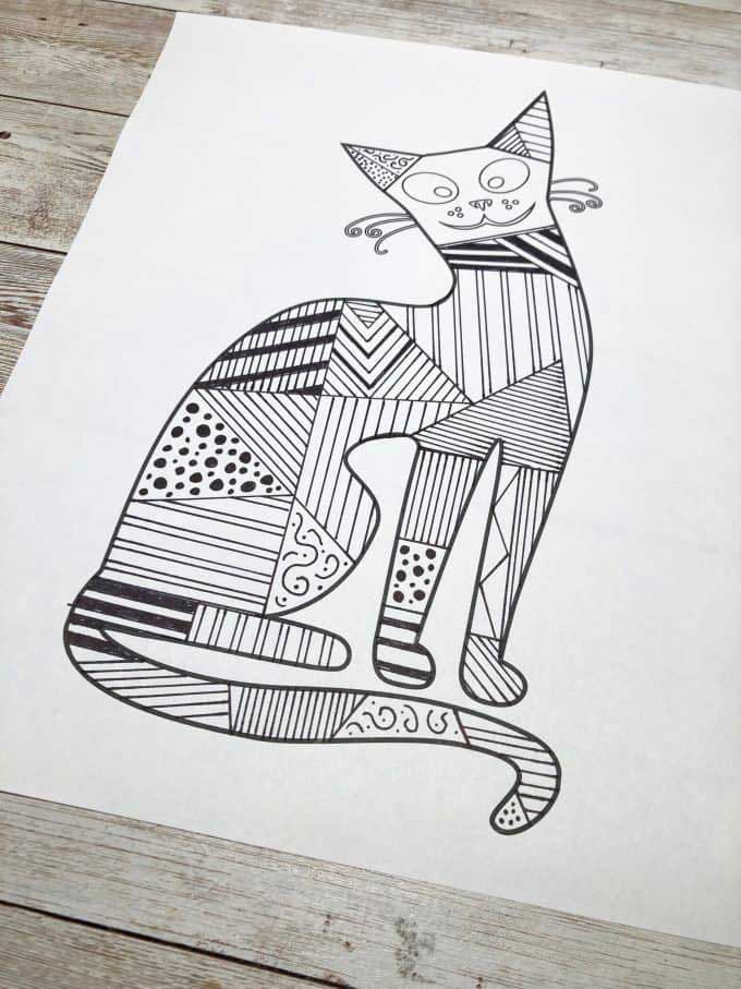 Zentangle Cat
