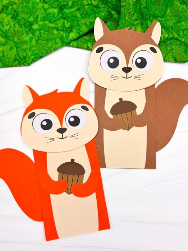 Featured image of the Squirrel Puppet Craft