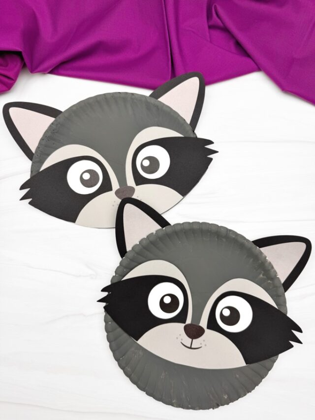 Featured image of the Raccoon Paper Plate Craft