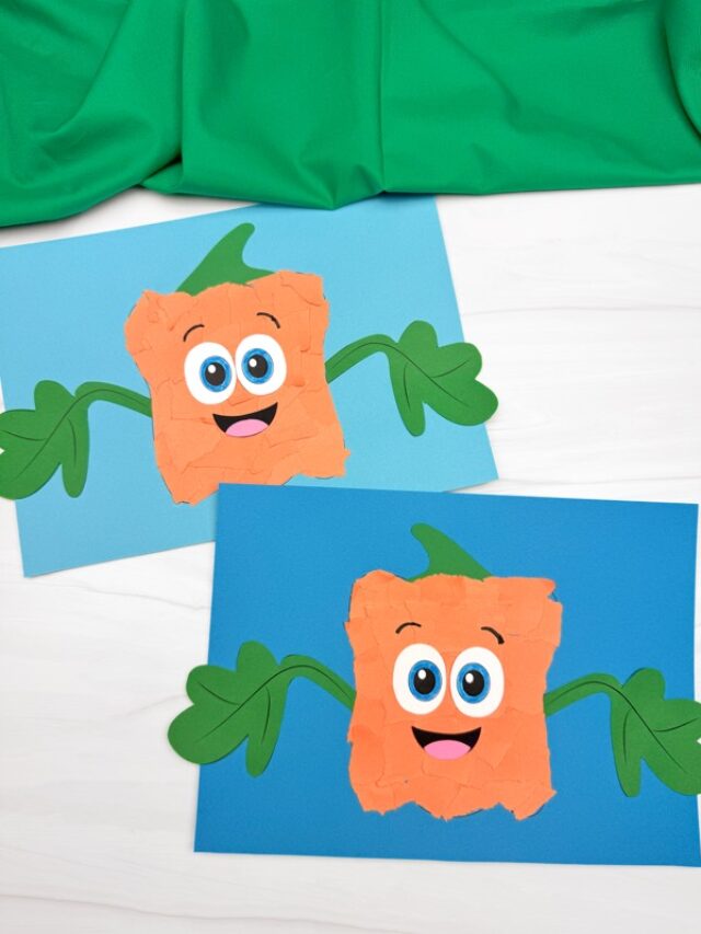 Featured image of the Spookley the Square Pumpkin Torn Paper Craft