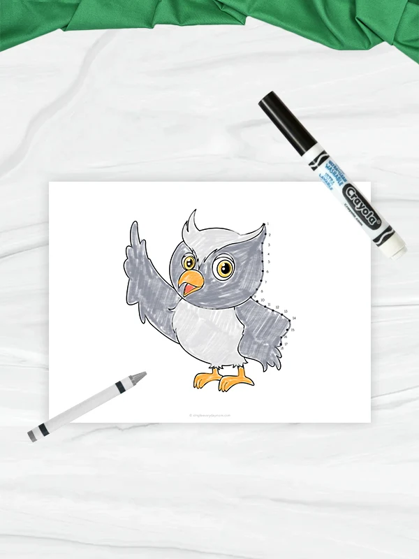 Free Printable Owl Dot To Dot Printables For Kids