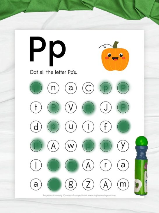 FREE Printable Pumpkin Do A Dots For Fall