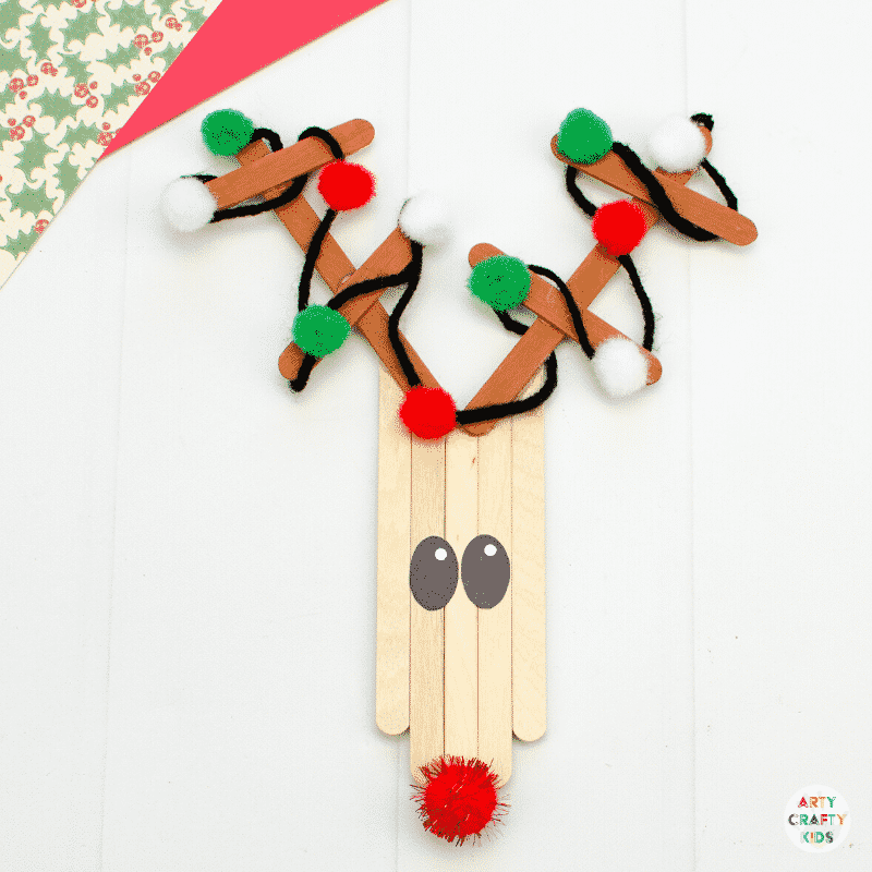 Popsicle Stick Reindeer Ornament