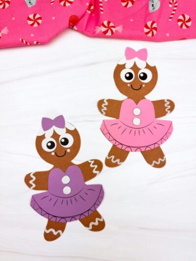 Gingerbread Disguise Ballerina Craft (Free Printable Template)