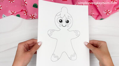 Gingerbread Disguise Ballerina Craft (Free Printable Template)