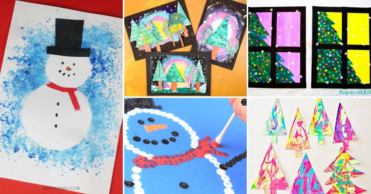 32 Cute Christmas Art Ideas For Kids