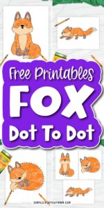 Free Printable Fox Dot To Dots For Kids