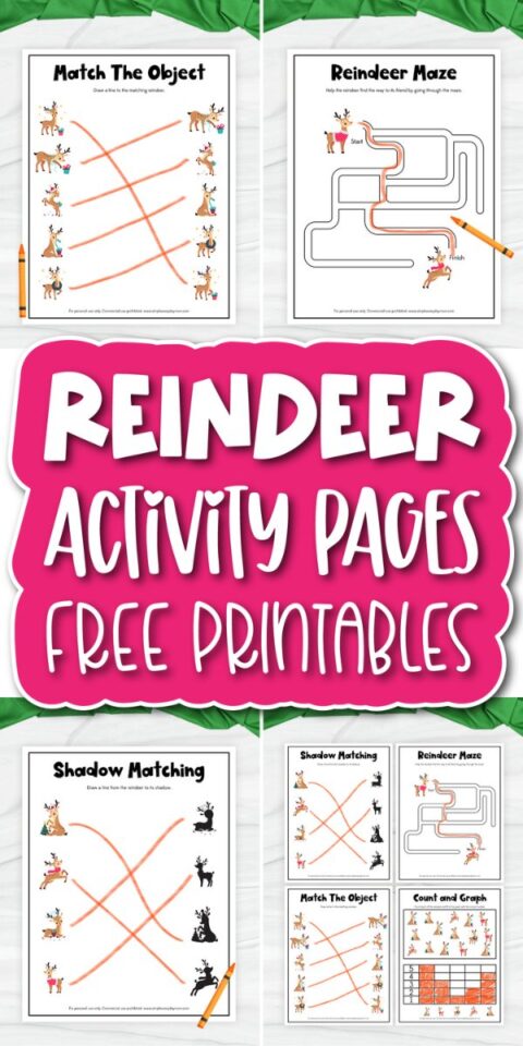 Free Printable Reindeer Activity Sheets For Kids