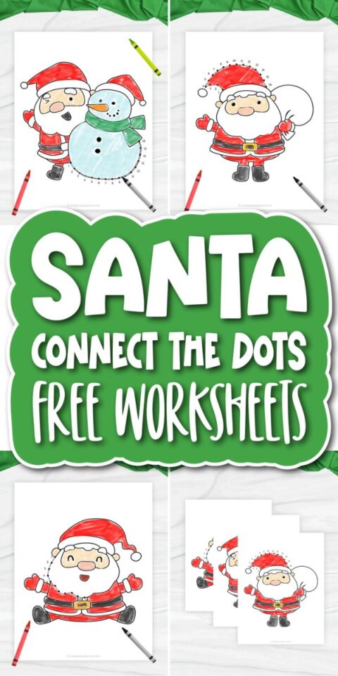 Free Printable Santa Connect The Dots Worksheets