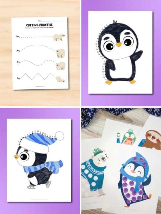 Free Printable Polar Bear Counting Worksheets