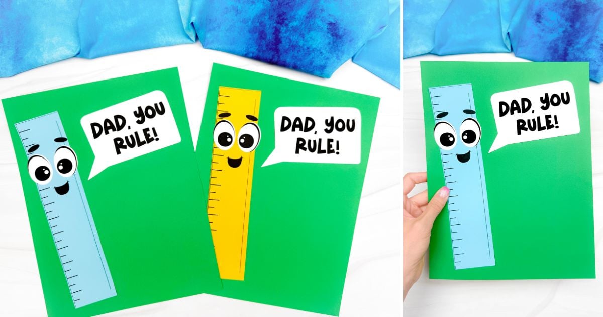 Father's Day Ruler Craft [Free Printable Template]