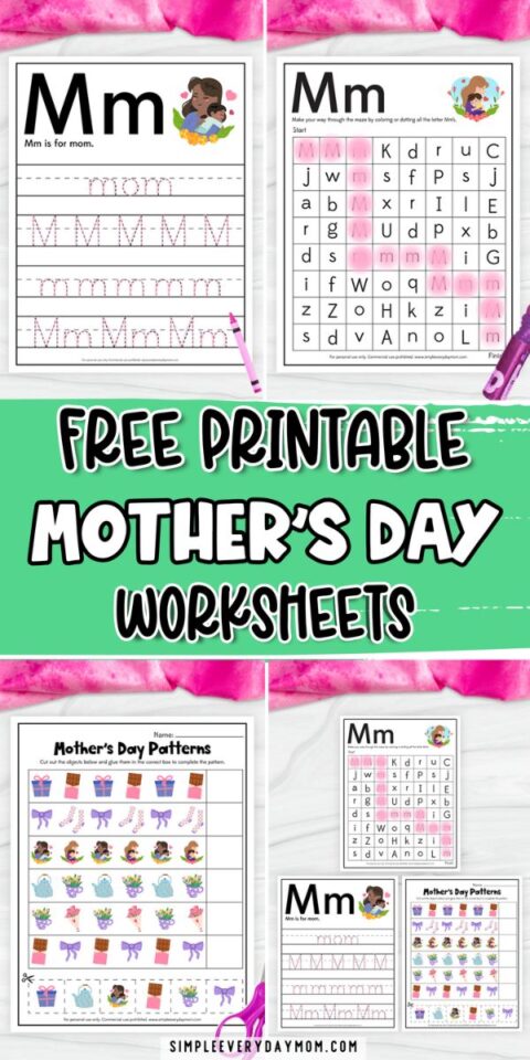Free Printable Mother's Day Worksheets For Preschoolers