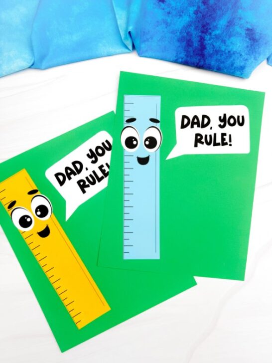 Fork Painted Thing 1 Thing 2 Craft [Free Template]