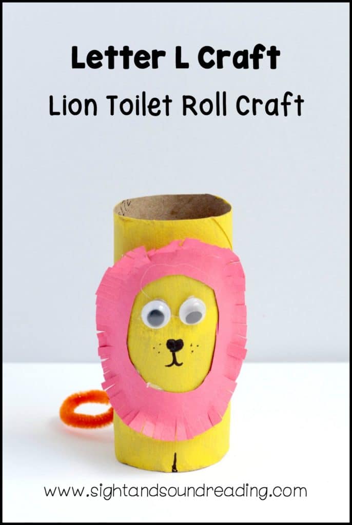 L is for Lion Toilet Roll