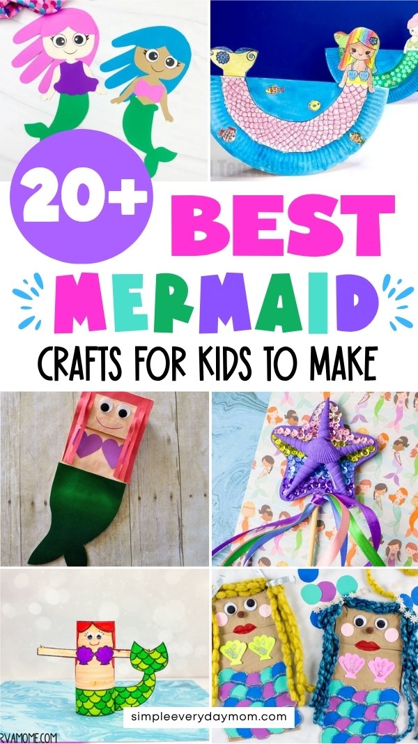 20+ Mermaid Crafts for Kids That Make a Splash
