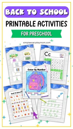 Back To School Preschool Printables That're Fun To Do!