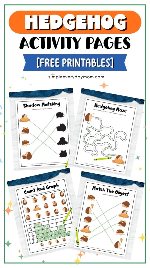 Free Hedgehog Activity Pages For Kids