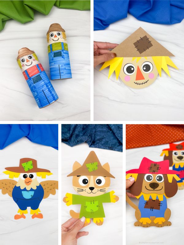 collage image of DIY Thanksgiving Crafts for Kids