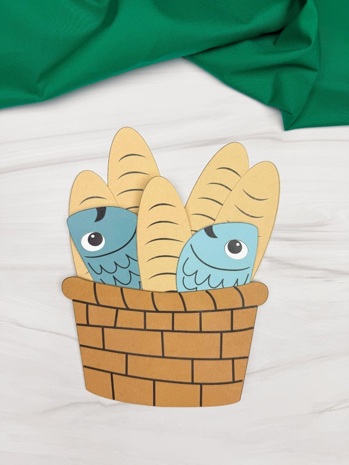 Loaves and Fishes Craft Activity for Kids [Free Printable Template] — free download