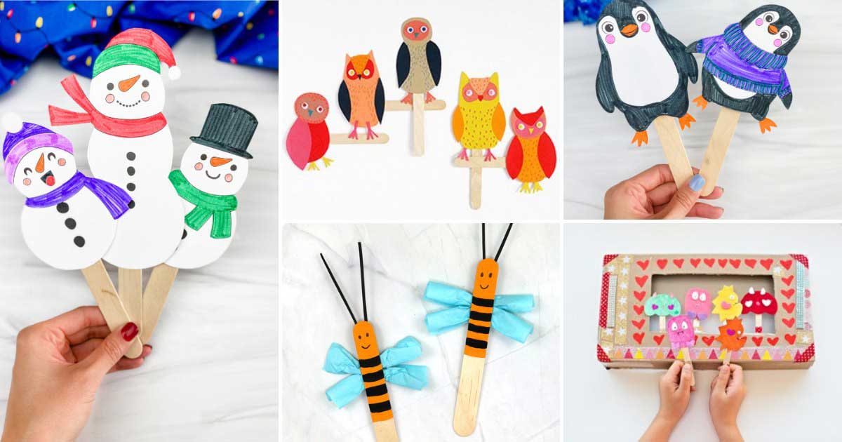 15+ Stick Puppet Ideas Kids Will Love All Year Long