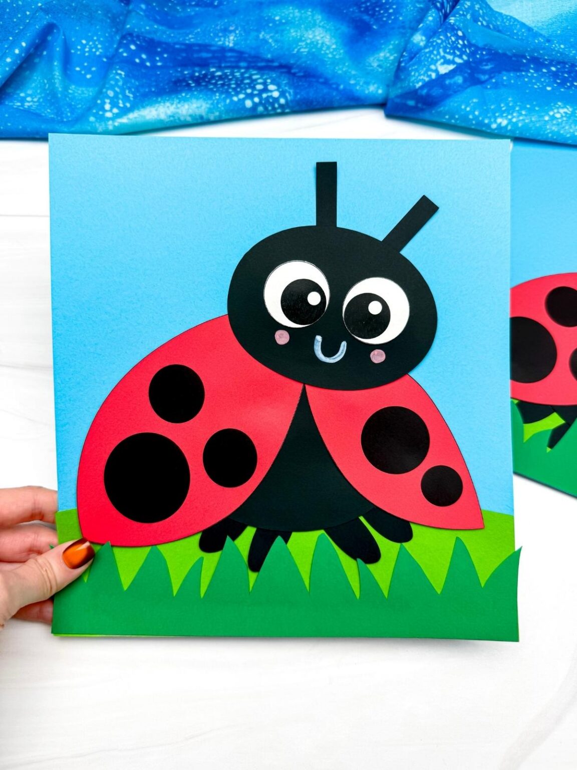 Ladybug Paper Craft for Kids [Free PDF Template]