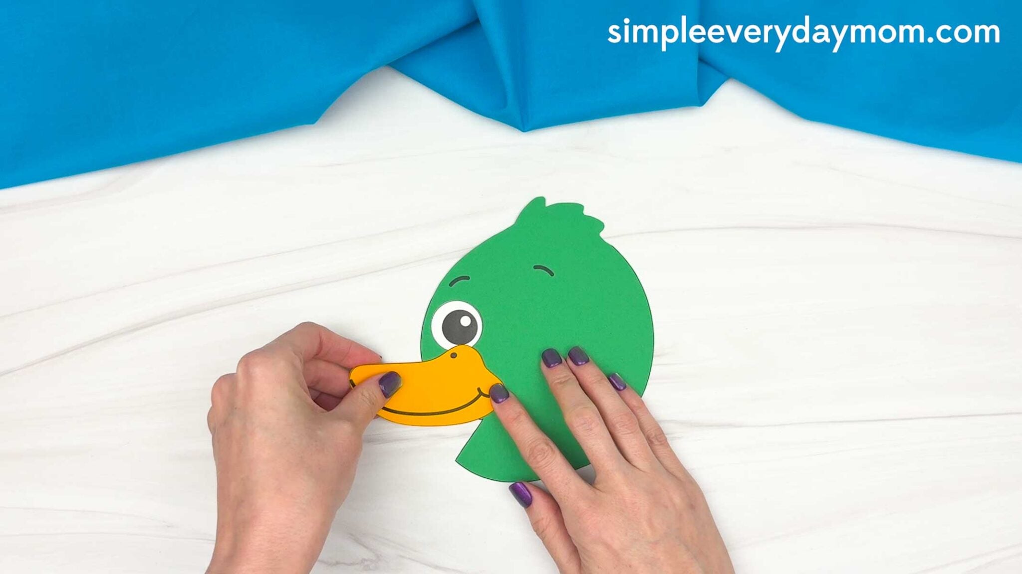 Duck Paper Plate Craft for Kids [Free Printable Template]