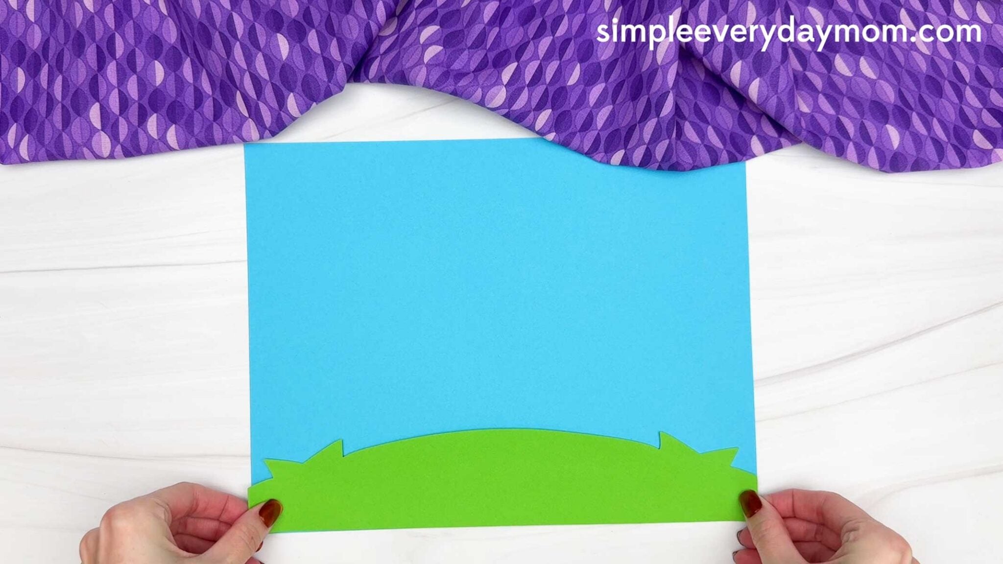 Earth Tissue Paper Craft for Kids [Free PDF Template]