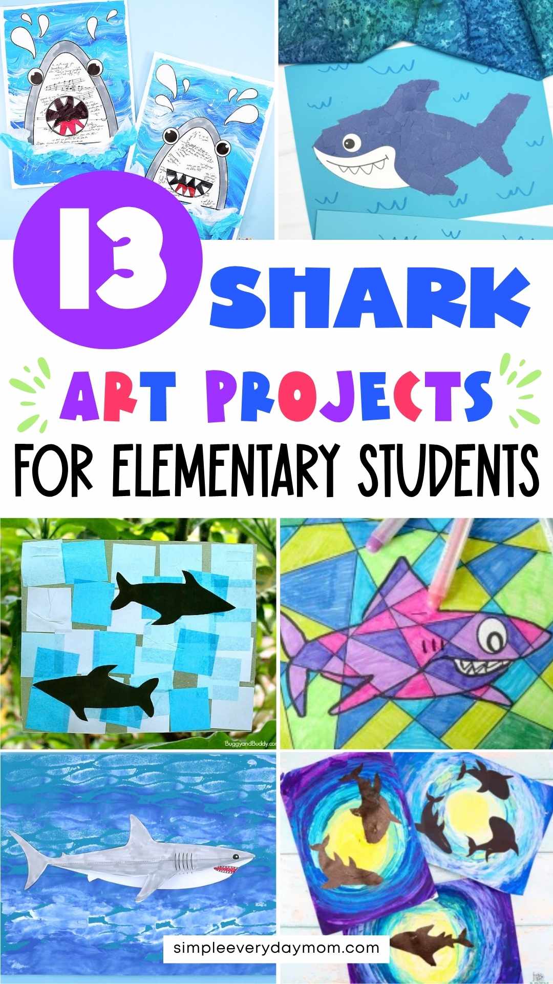 Shark Projects 13 Playful Shark Art for Kids to Explore Ocean Creatures