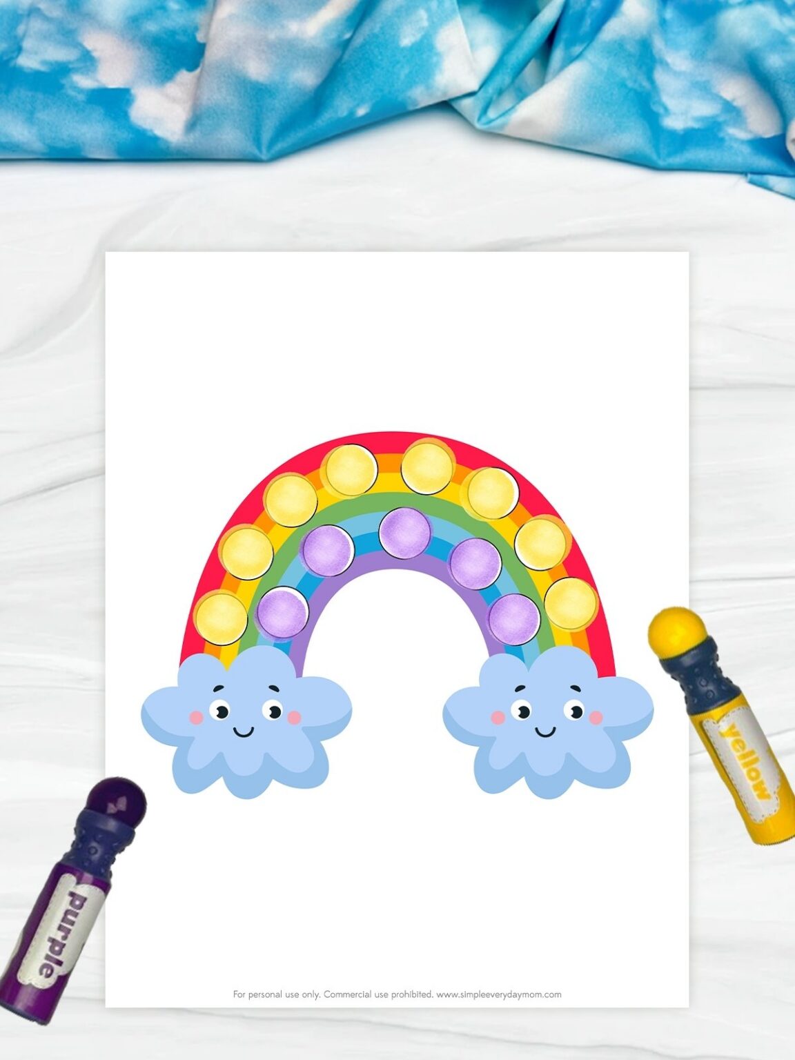 Free Printables Rainbow Do A Dots For Preschool To Kindergarten Kids